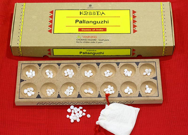 Pallanguzhi, a game involving strategy and counting