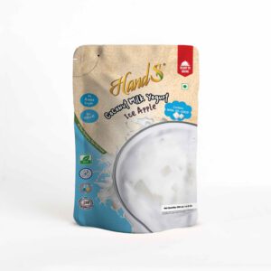 Flavored coconut milk ice apple