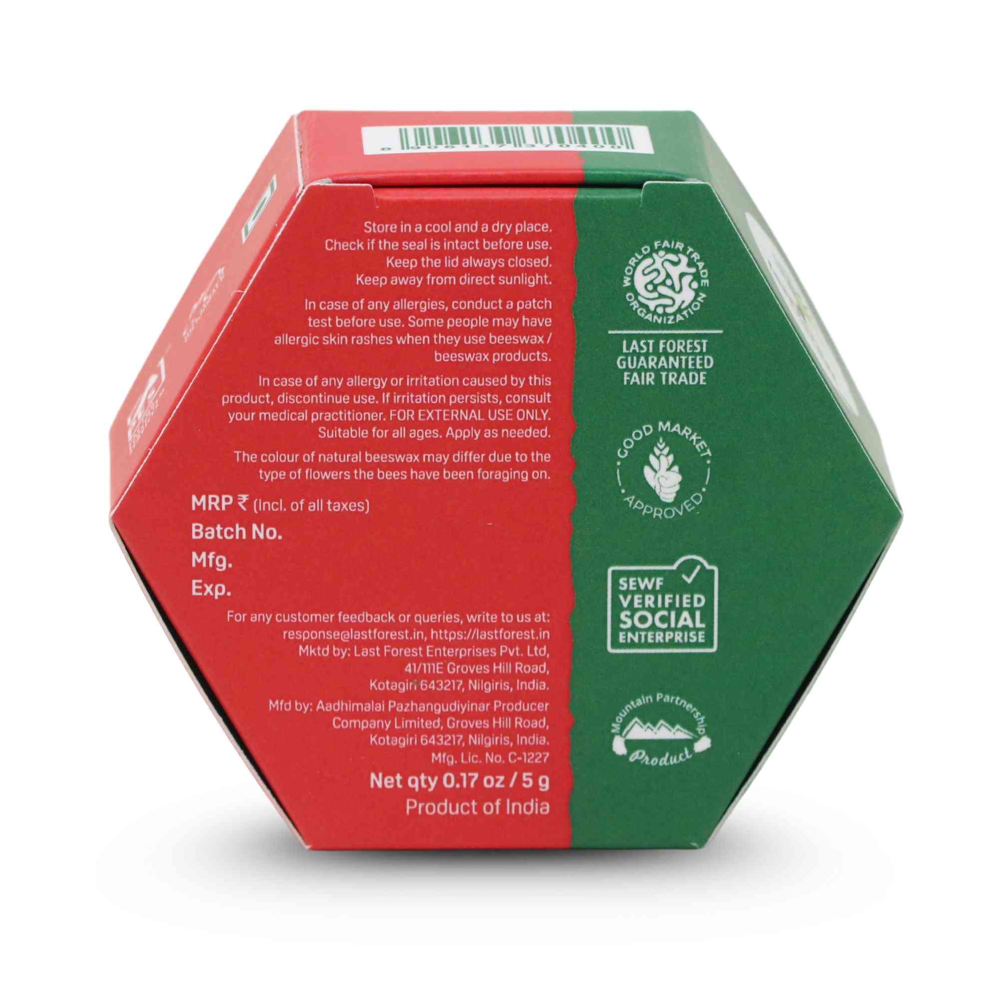 Artisanal, Handmade Beeswax Lip Balm - Strawberry - Image 4