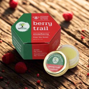 Artisanal, Handmade Beeswax Lip Balm - Strawberry