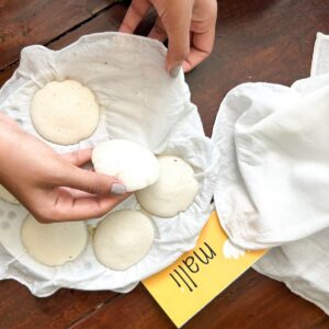 Handloom idly thuni Set of 4 (11")