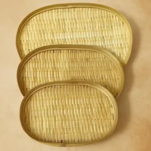 Bamboo Tray 3 in 1 Set